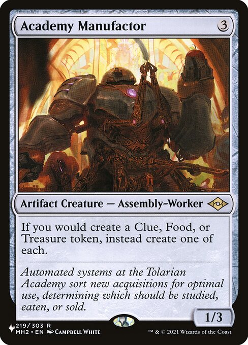 Fabricante da Academia — The List MH2-219