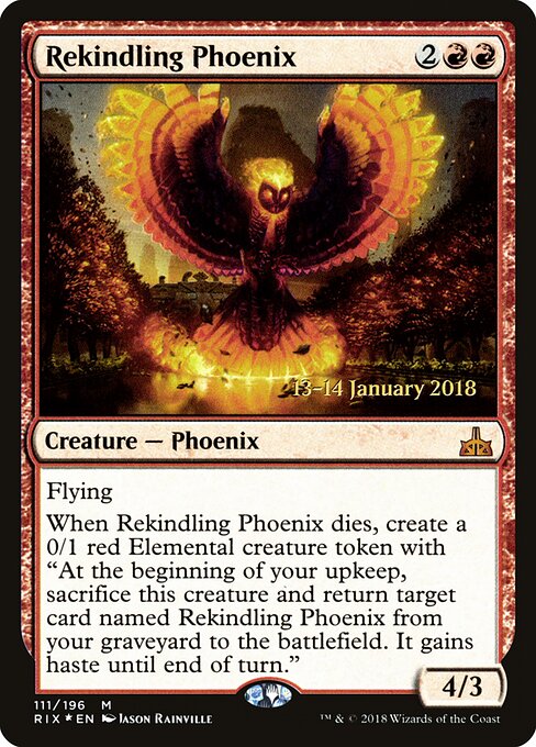 Fênix Reavivante — Rivals of Ixalan Promos 111s