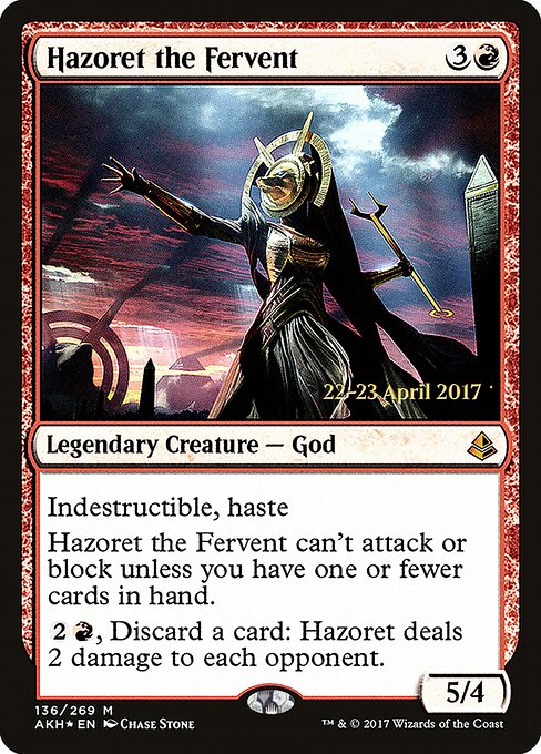 Hazoret, a Fervorosa — Amonkhet Promos 136s