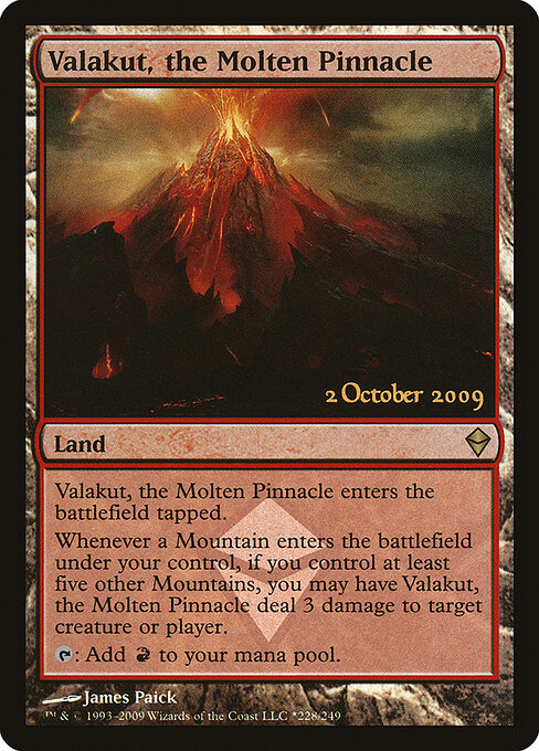 Valakut, o Pináculo Derretido — Zendikar Promos 228★