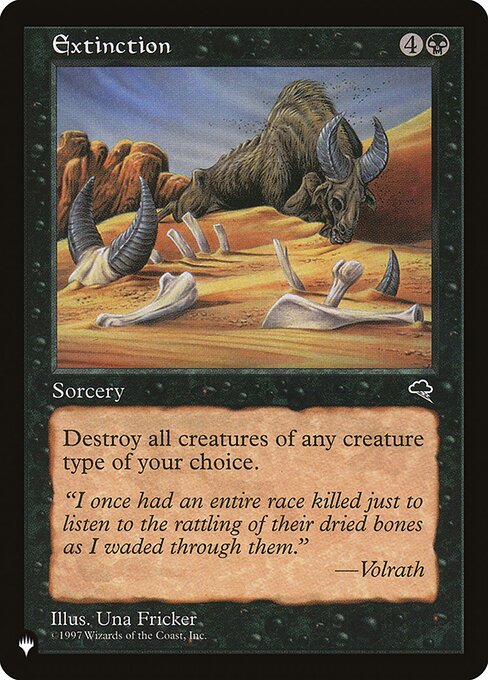 Extinção — The List TMP-135