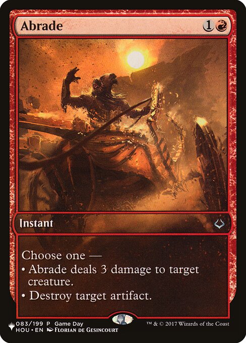 Abrasão — The List HOU-83