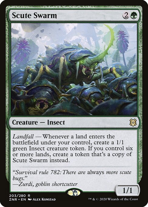 Enxame de Cascudos — Zendikar Rising 203