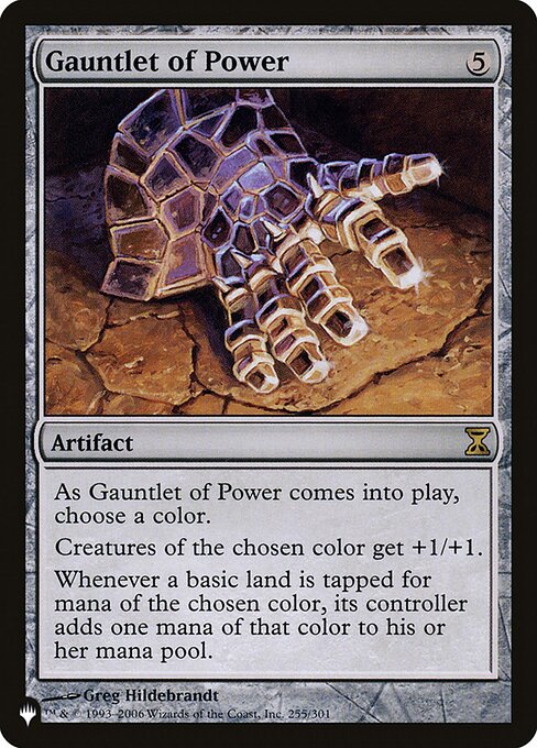 Manoplas do Poder — The List TSP-255