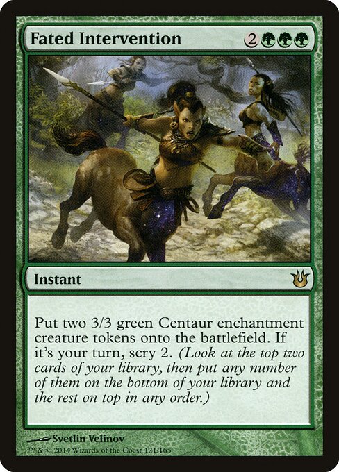 Intervenção Predestinada — Born of the Gods 121