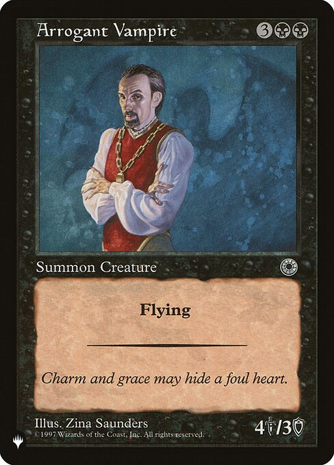 Arrogant Vampire — The List POR-79