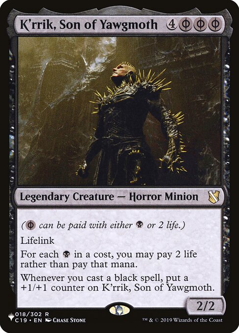 K'rrik, Filho de Yawgmoth — The List C19-18