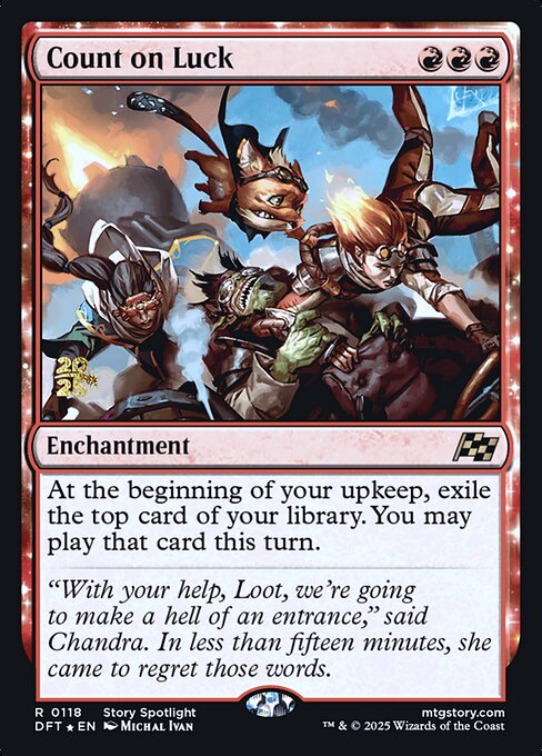 Count on Luck — Aetherdrift Promos 118s