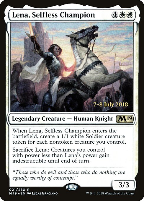 Lena, Campeã Altruísta — Core Set 2019 Promos 21s