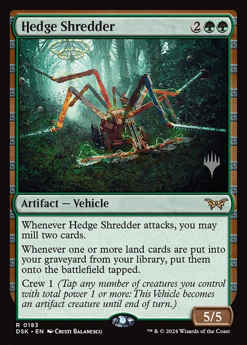 Hedge Shredder — Duskmourn: House of Horror Promos 183p