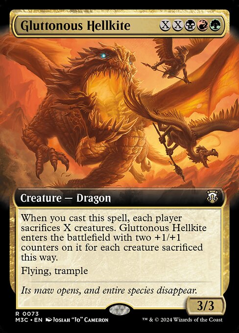 Gluttonous Hellkite — Modern Horizons 3 Commander 73