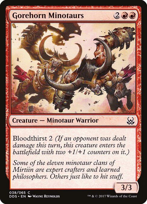 Minotauros dos Chifres Escorneadores — Duel Decks: Mind vs. Might 38
