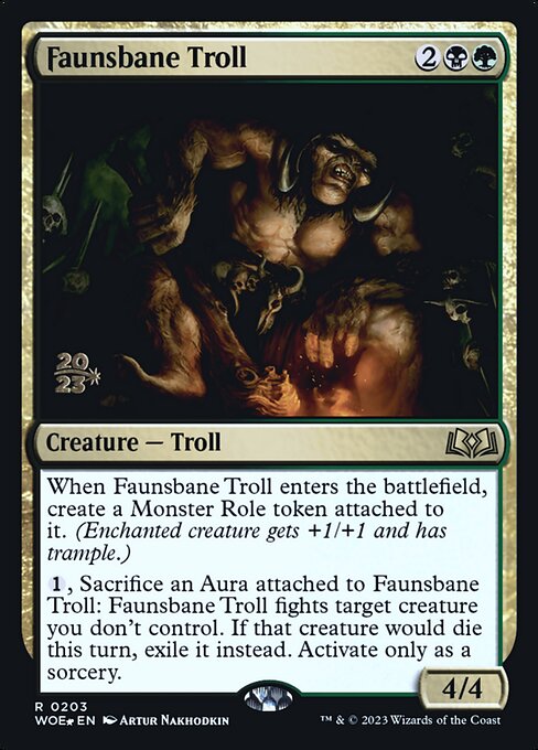 Trol Ruína dos Faunos — Wilds of Eldraine Promos 203s