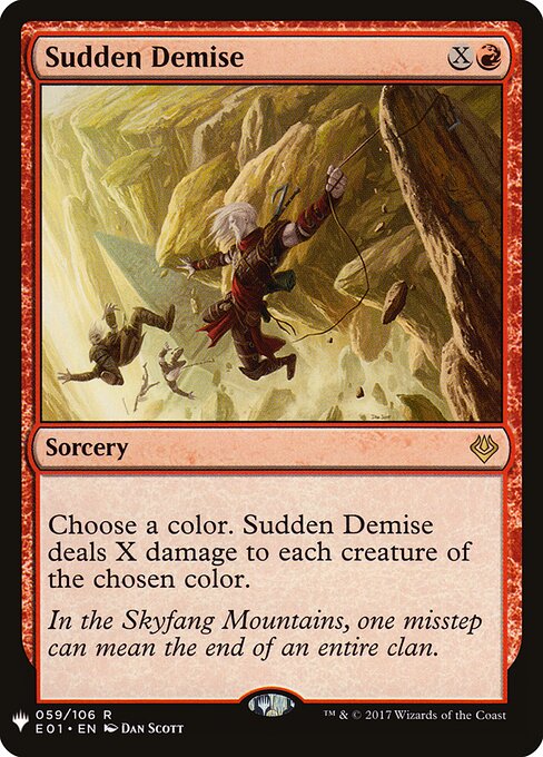 Sudden Demise — The List E01-59