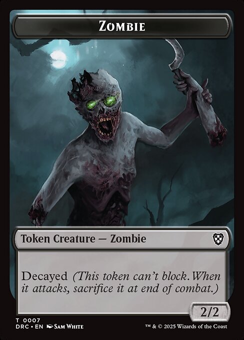 Zombie — Aetherdrift Commander Tokens 7