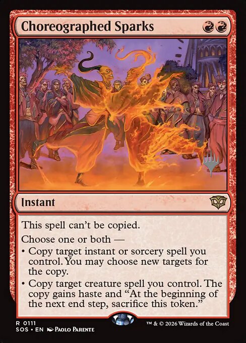 Choreographed Sparks — Secrets of Strixhaven Promos 111p