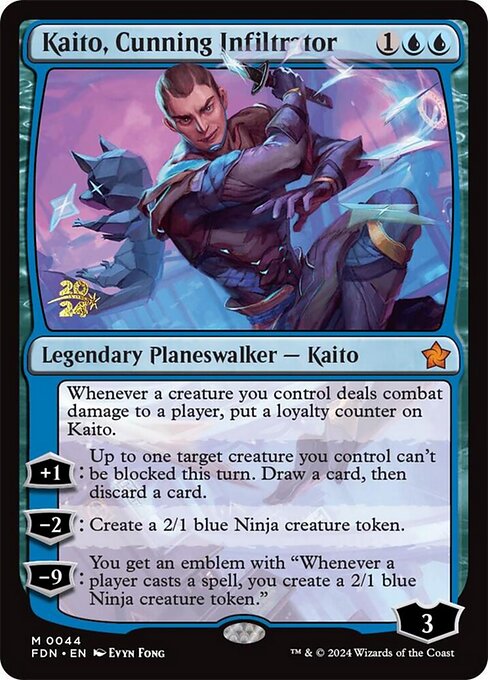 Kaito, Cunning Infiltrator — Foundations Promos 44s