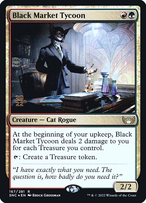 Magnata do Mercado Negro — Streets of New Capenna Promos 167s