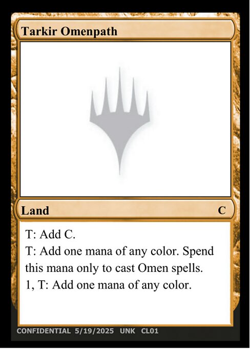 Tarkir Omenpath — Unknown Event CL01