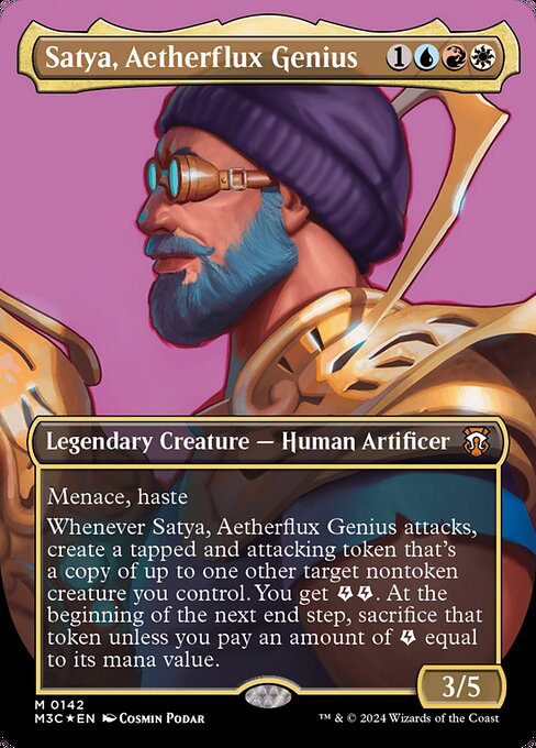 Satya, Aetherflux Genius — Modern Horizons 3 Commander 142