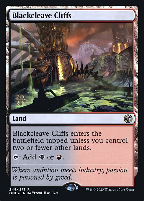 Penhascos de Fenda Negra — Phyrexia: All Will Be One Promos 248s