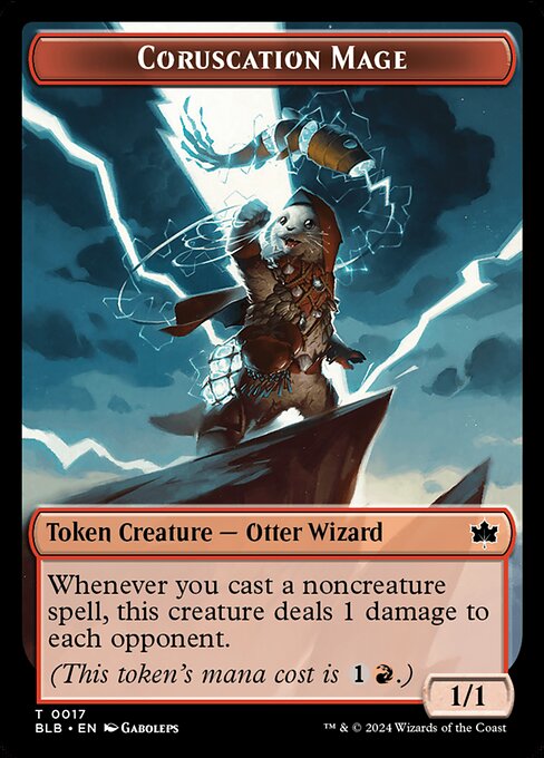 Coruscation Mage — Bloomburrow Tokens 17