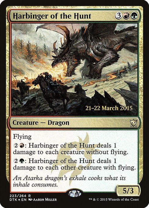 Anunciador da Caçada — Dragons of Tarkir Promos 223s