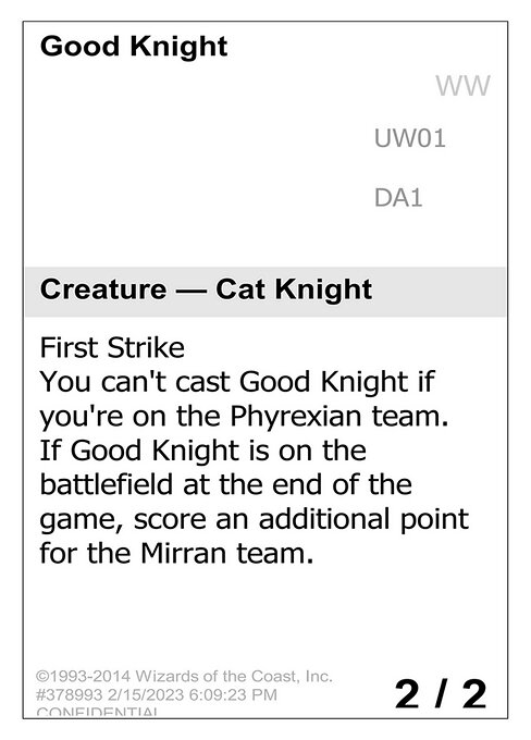 Good Knight — Unknown Event UW01