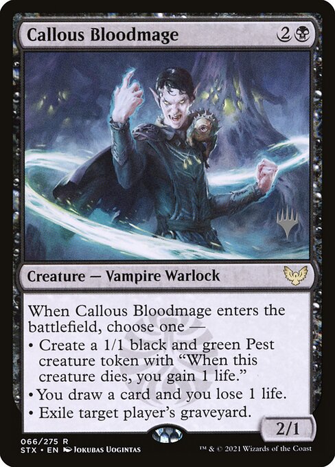 Sanguinomante Desapiedado — Strixhaven: School of Mages Promos 66p
