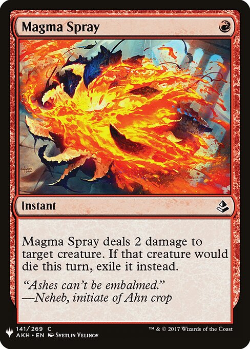 Esguicho de Magma — The List AKH-141