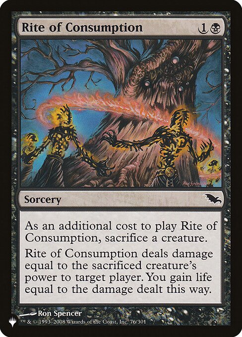 Rito de Consumação — The List SHM-76