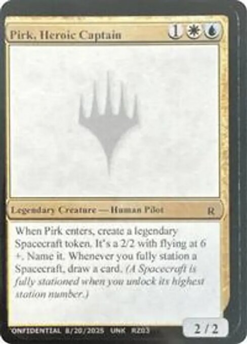 Pirk, Heroic Captain — Unknown Event RZ03n