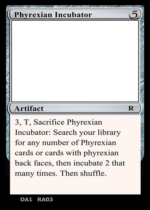 Phyrexian Incubator — Unknown Event RA03d