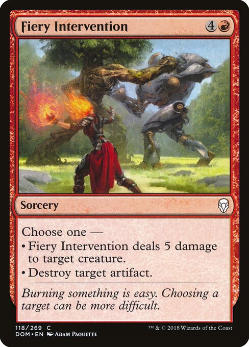 Intervenção Flamejante — Dominaria 118