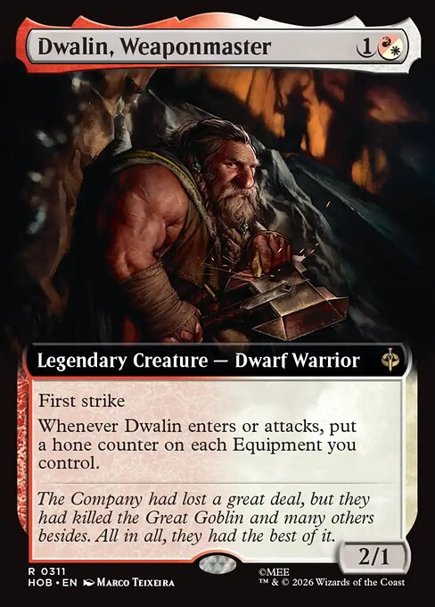Dwalin, Weaponmaster — The Hobbit 311