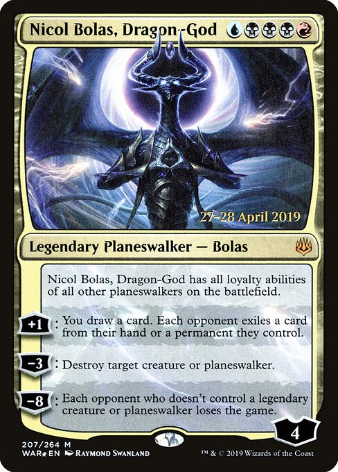 Nicol Bolas, Dragão-deus — War of the Spark Promos 207s