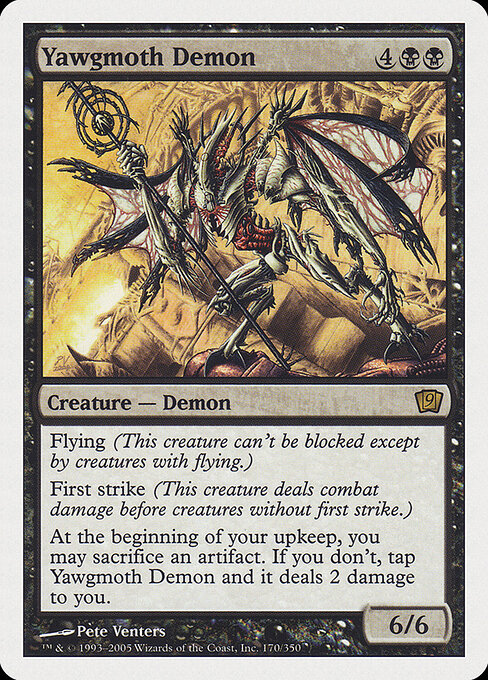 Demônio de Yawgmoth — Ninth Edition 170