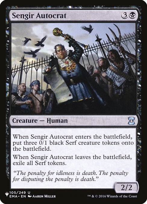 Autocrata de Sengir — The List EMA-105