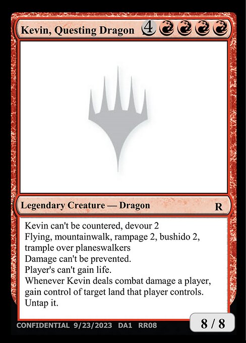 Kevin, Questing Dragon — Unknown Event RR08a