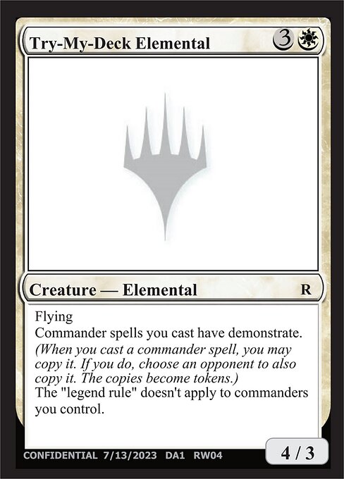 Try-My-Deck Elemental — Unknown Event RW04f