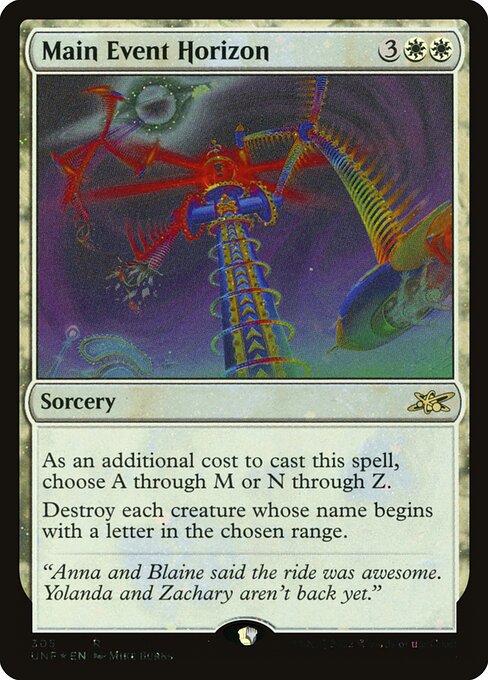 Main Event Horizon — Unfinity 305