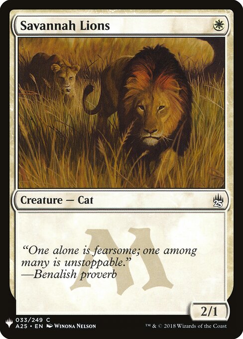 Leões da Savana — The List A25-33