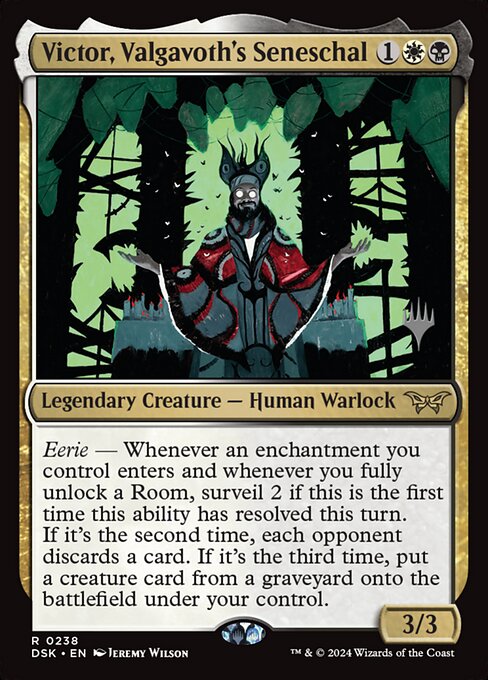 Victor, Valgavoth's Seneschal — Duskmourn: House of Horror Promos 238p
