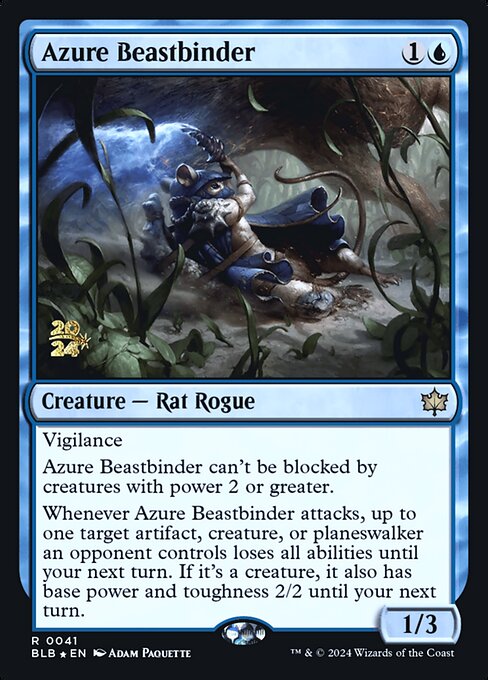 Azure Beastbinder — Bloomburrow Promos 41s
