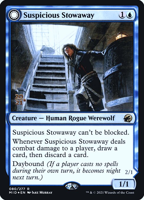 Suspicious Stowaway — Innistrad: Midnight Hunt Promos 80s