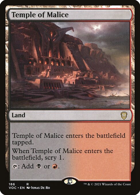 Templo da Maleficência — Crimson Vow Commander 186