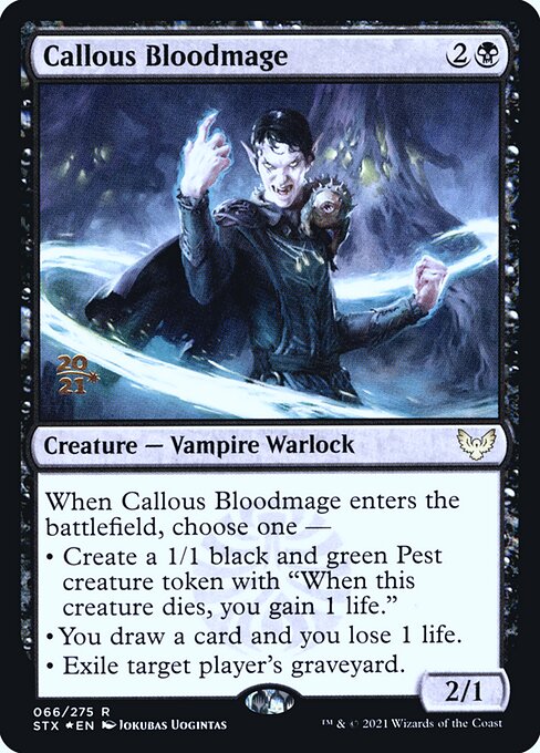 Sanguinomante Desapiedado — Strixhaven: School of Mages Promos 66s