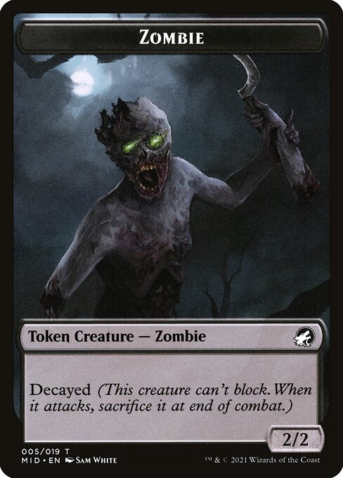 Zombie — Innistrad: Midnight Hunt Tokens 5