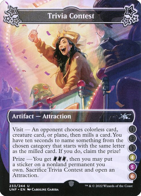 Trivia Contest — Unfinity 233f