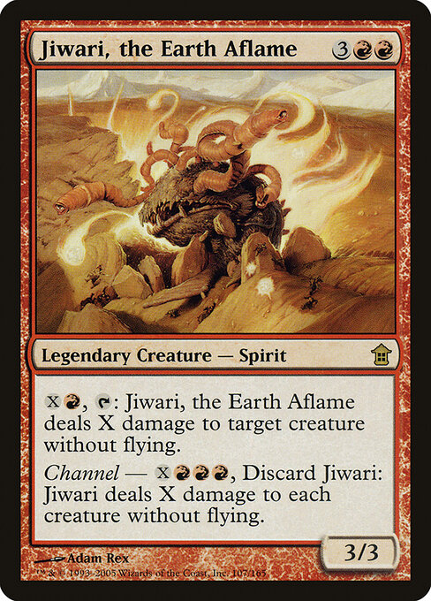 Jiwari, a Terra em Chamas — Saviors of Kamigawa 107